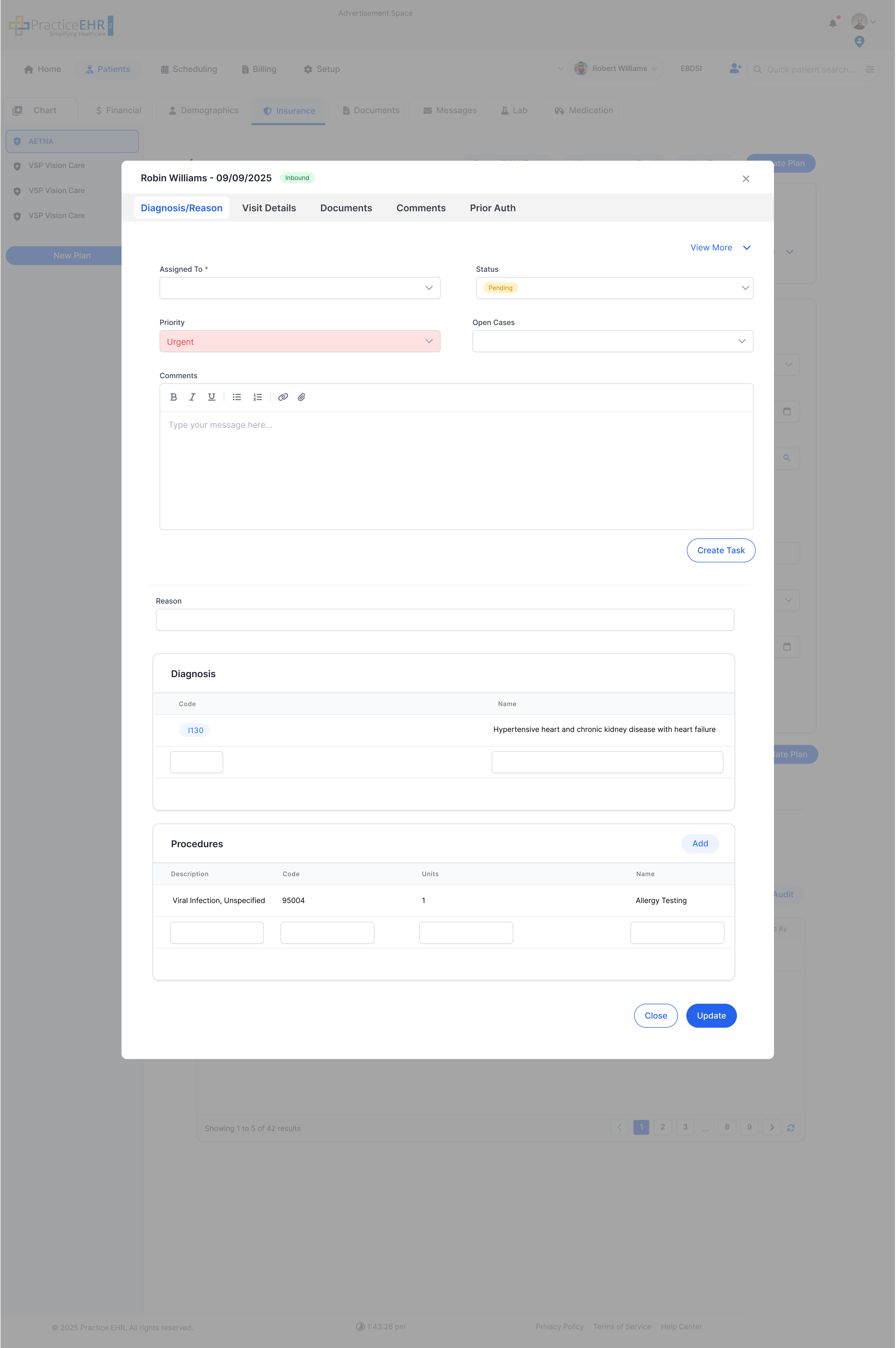 Update Referral - Details/Actions